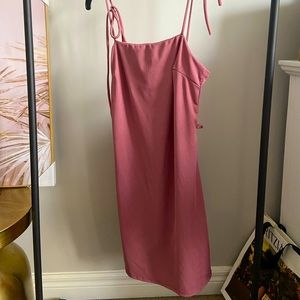 Light pink strap dress